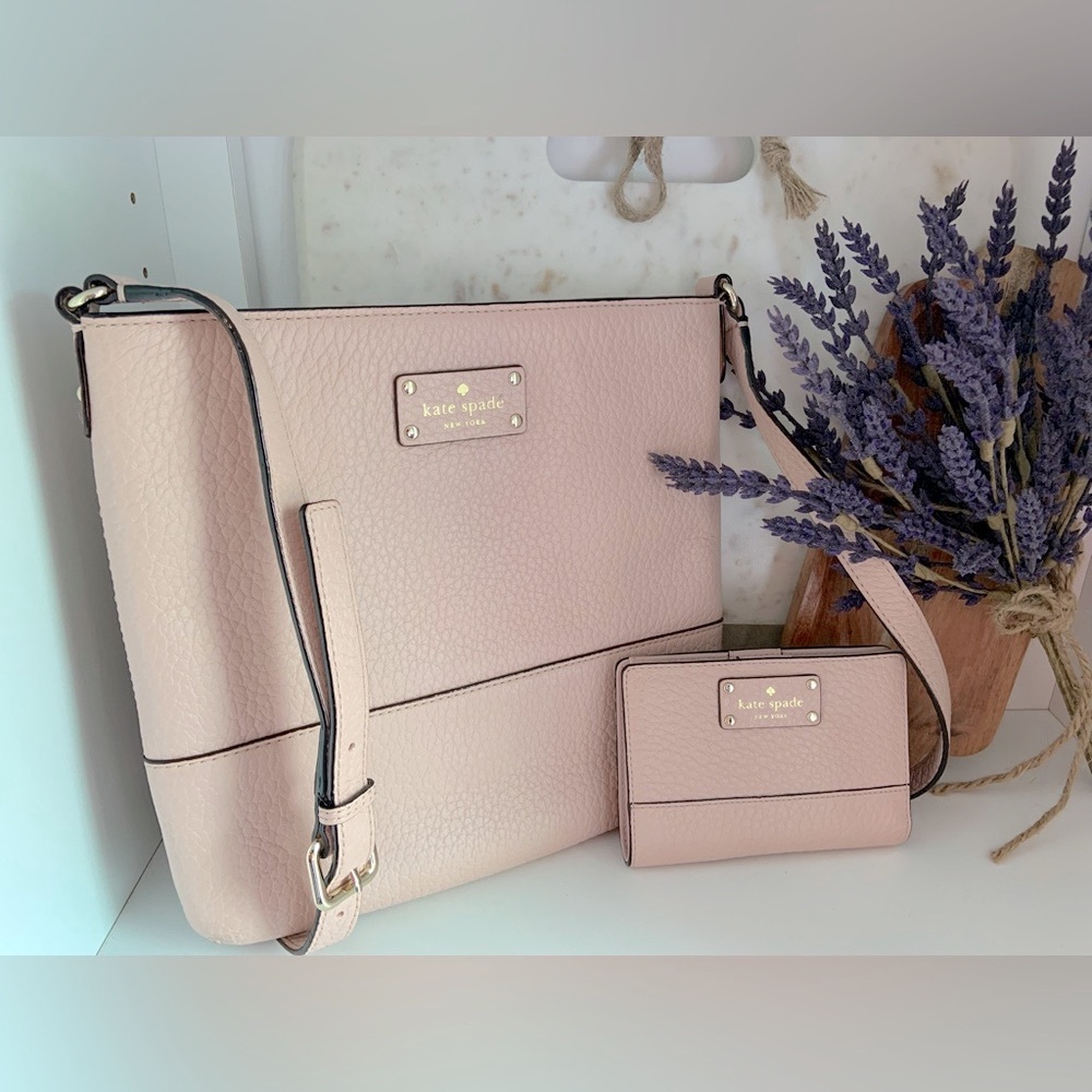 Kate Spade Pink Crossbody and Wallet Set